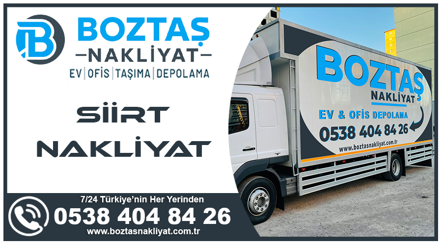 Siirt nakliyat Siirt evden eve nakliye firmasi Boztaş taşıma